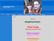 Tablet Screenshot of kingsfriendmusic.com